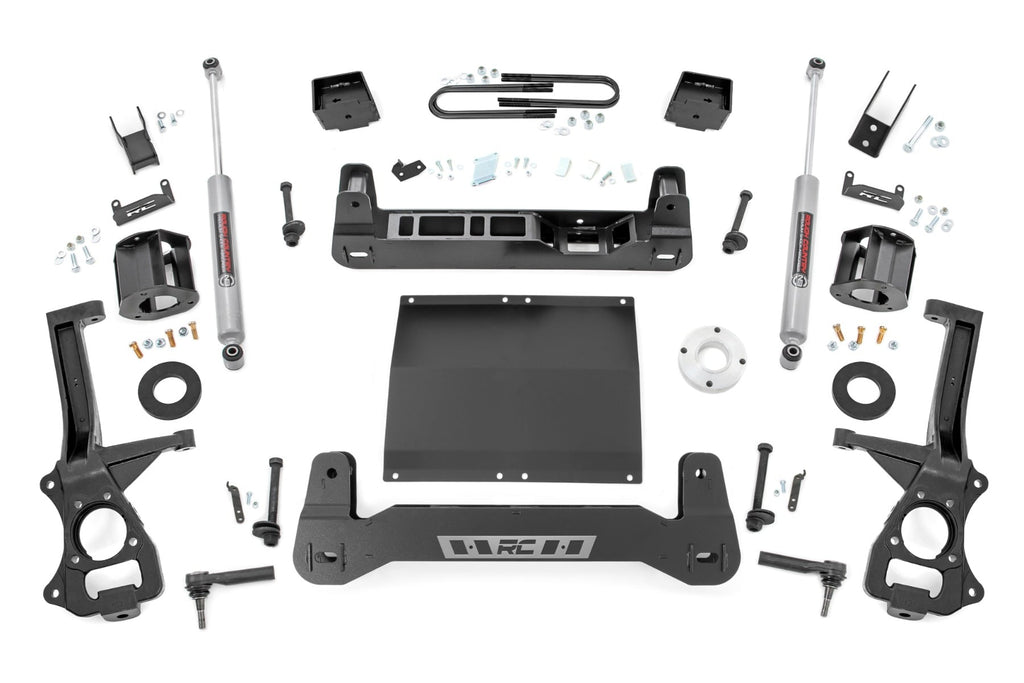 6 Inch Lift Kit Mono Leaf Rear Diesel Chevy Silverado 1500 2WD (25-26) Rough Country