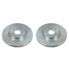 Cargar imagen en el visor de la galería, Power Stop 18-20 Ford Transit Connect Front Evolution Drilled &amp; Slotted Rotors - Pair