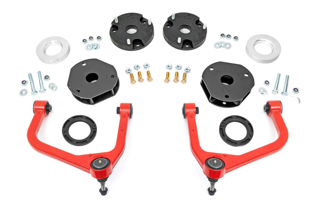 3.5 Inch Lift Kit Red Chevy/GMC SUV 1500 4WD (2021-2026) Rough Country