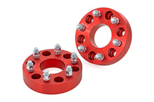 Cargar imagen en el visor de la galería, 1.5 Inch Wheel Spacers 6x5.5 Red Silverado/Sierra 1500 Truck &amp; SUV Rough Country