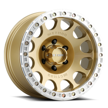 Cargar imagen en el visor de la galería, Method MR105 Beadlock 17x9 -38mm Offset 6x5.5 3.50in BS 108mm CB - Gold Wheel