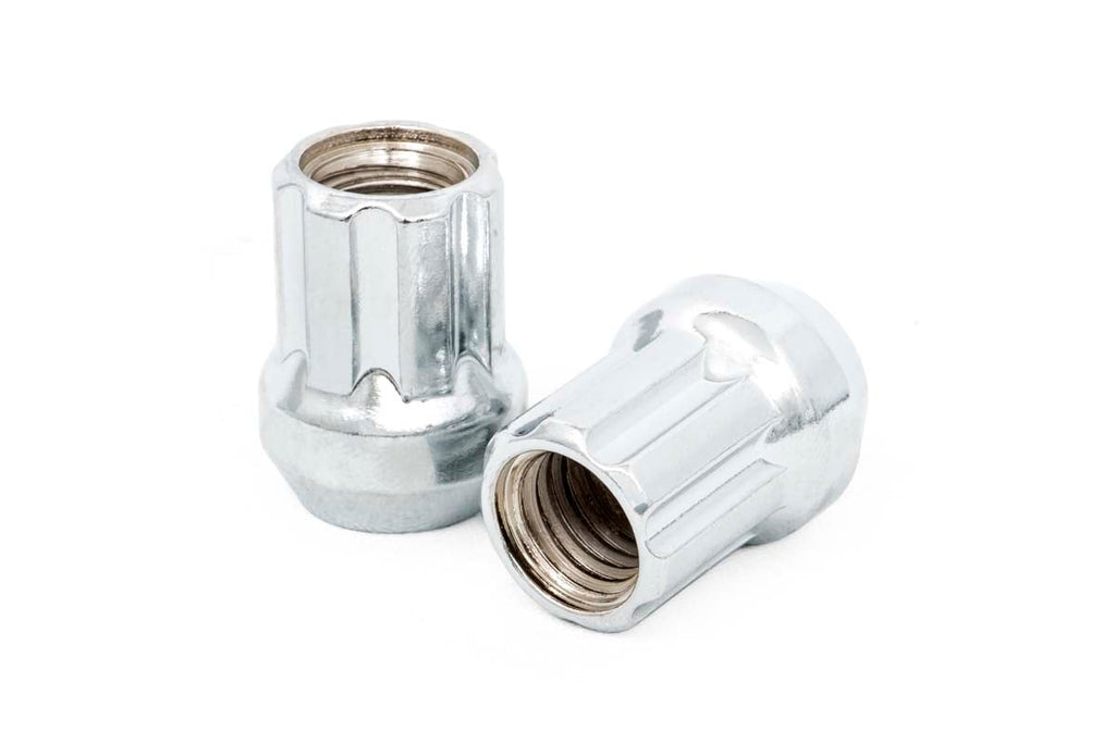Lug Nut Set M12x1.25 24 Qty Chrome Open End Rough Country