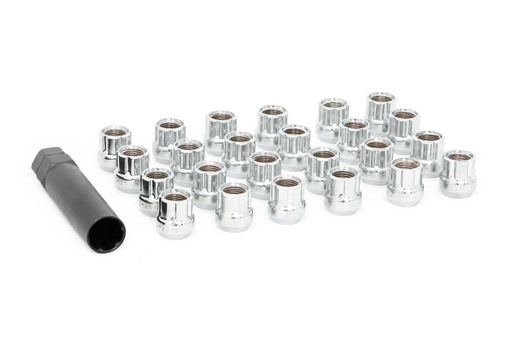 Lug Nut Set 1/2x20 24 Qty Chrome Open End Rough Country