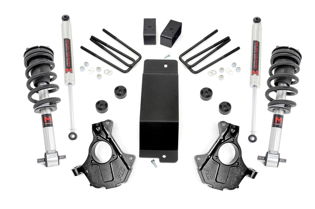 3.5 Inch Lift Kit Cast Steel LCA FR M1 Silverado/Sierra 1500 (14-18 & Classic) Rough Country