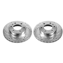 Cargar imagen en el visor de la galería, Power Stop 07-09 Dodge Sprinter 2500 Front Evolution Drilled &amp; Slotted Rotors - Pair