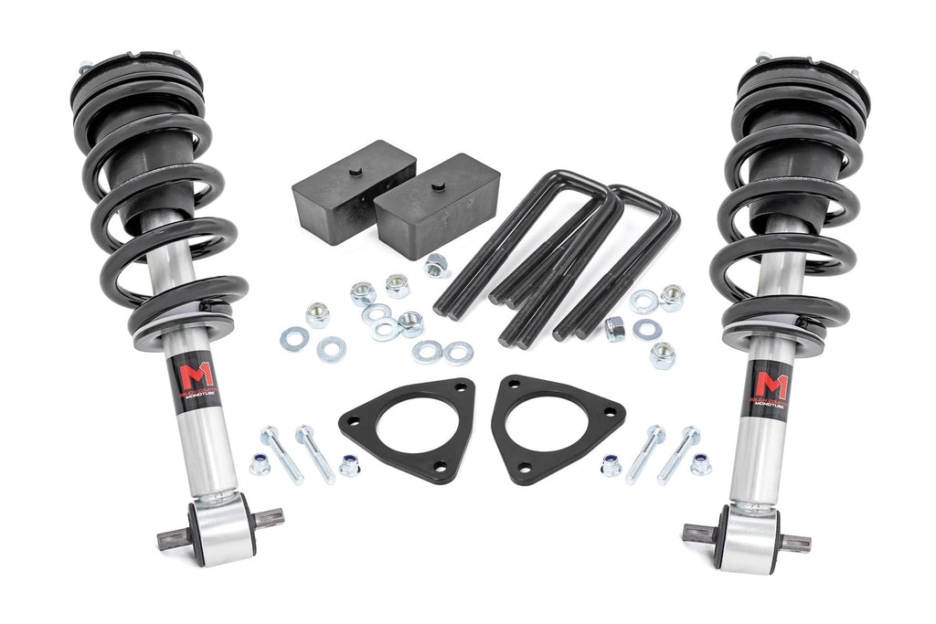 2.5 Inch Lift Kit Alu/Cast Steel M1 Strut Silverado/Sierra 1500 (07-18) Rough Country