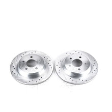 Cargar imagen en el visor de la galería, Power Stop 94-01 Ford Mustang Rear Evolution Drilled &amp; Slotted Rotors - Pair