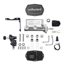 Load image into Gallery viewer, Wilwood Compact Tandem M/C Aluminum 1.00in Bore w/ Brkt/Valve/Push (Mopar) - Chrome P-coat