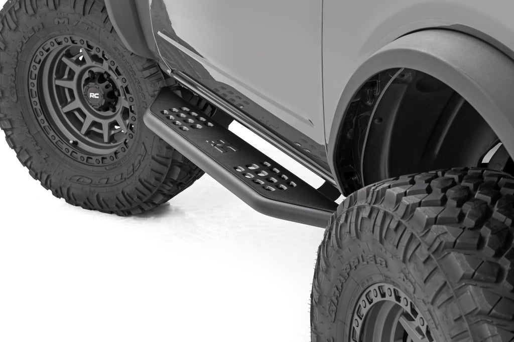 OV2 Running Boards Side Step Bars 2-Door Ford Bronco (2 Door) (21-25) Rough Country