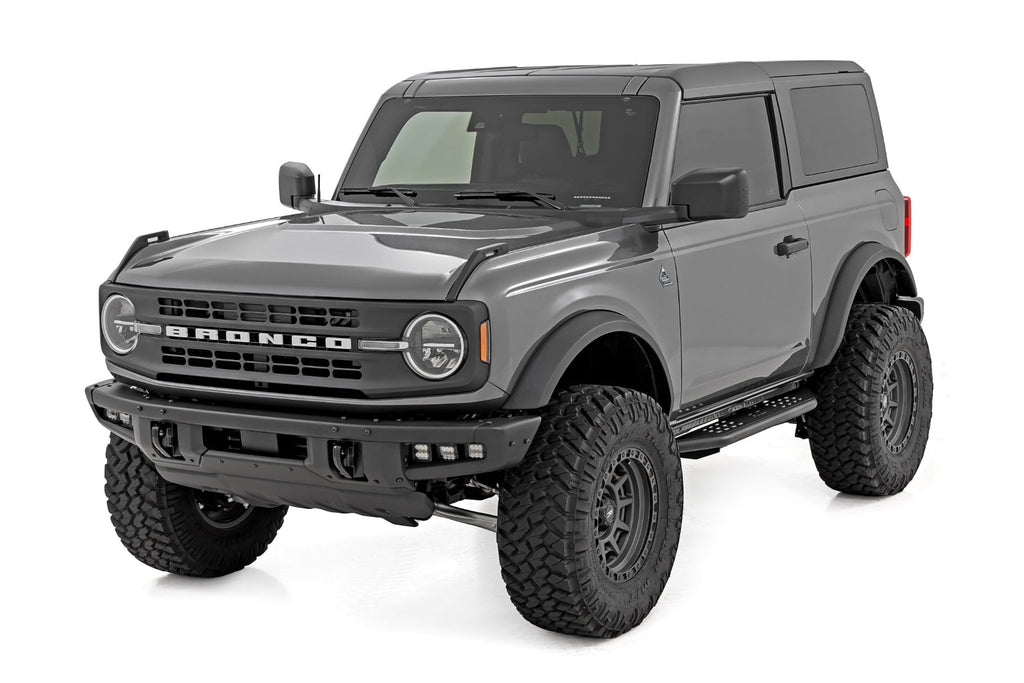 OV2 Running Boards Side Step Bars 2-Door Ford Bronco (2 Door) (21-25) Rough Country
