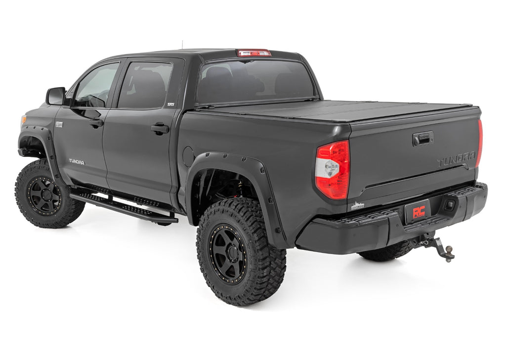 OV2 Running Boards Side Step Bars Crew Cab Toyota Tundra 2WD/4WD (07-21) Rough Country
