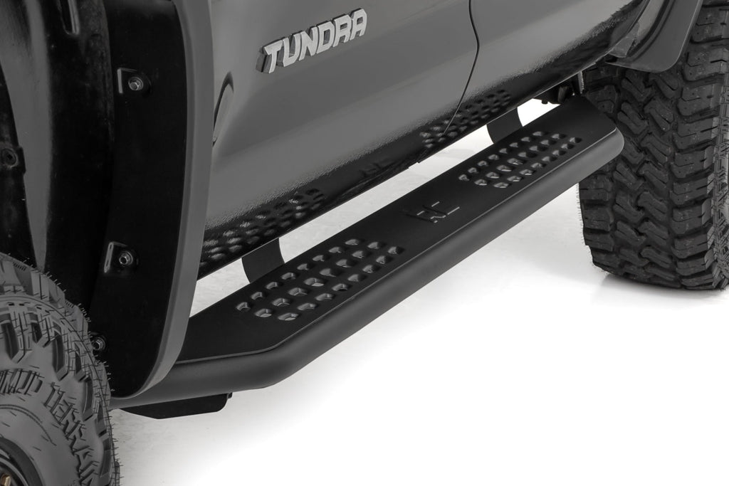 OV2 Running Boards Side Step Bars Crew Cab Toyota Tundra 2WD/4WD (07-21) Rough Country