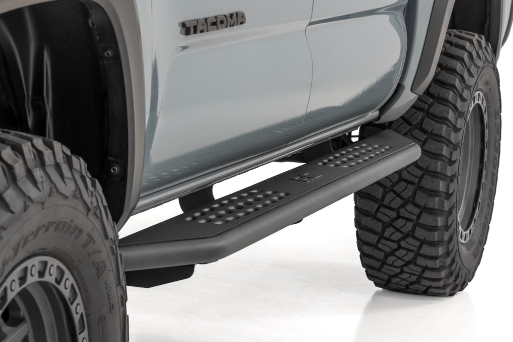 OV2 Running Boards Side Step Bars Crew Cab Toyota Tacoma 2WD/4WD (16-23) Rough Country