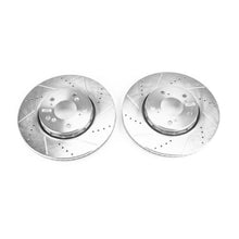 Cargar imagen en el visor de la galería, Power Stop 14-19 Acura RLX Front Evolution Drilled &amp; Slotted Rotors - Pair