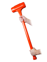 Load image into Gallery viewer, Impact Poly Hammers 15 Lbs Orange Polyurethane Dead Blow Sledge Hammer