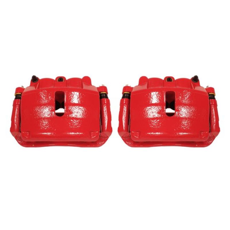 Power Stop 2009 Ford F-150 Front Red Calipers w/Brackets - Pair