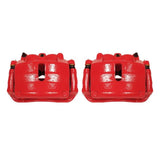 Power Stop 2009 Ford F-150 Front Red Calipers w/Brackets - Pair