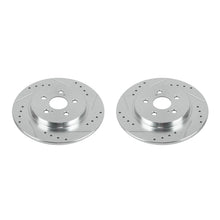 Cargar imagen en el visor de la galería, Power Stop 11-17 Lexus CT200h Rear Evolution Drilled &amp; Slotted Rotors - Pair