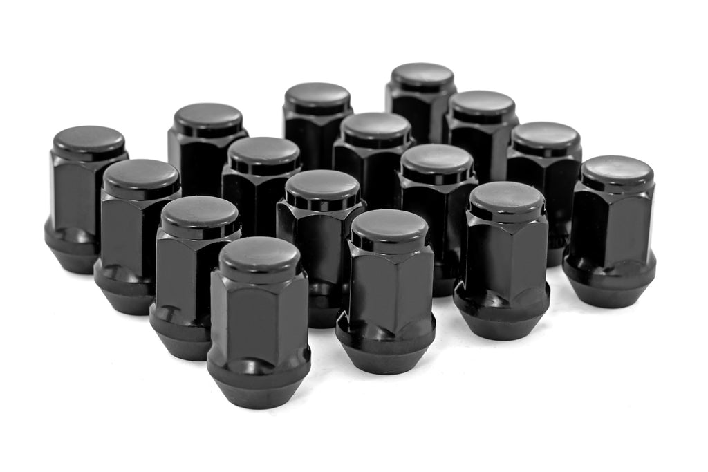 M10 x 1.25 Acorn Lug Nuts Black Set of 16 Rough Country
