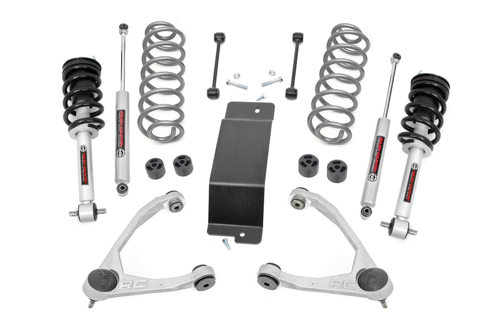 3.5 Inch Lift Kit N3 Struts Forged UCAs Chevy/GMC SUV 1500 (07-20) Rough Country
