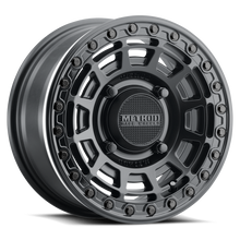 Cargar imagen en el visor de la galería, Method MR415 Beadlock 15x7 / 5+2/38 mm Offset / 4x136 / 106 mm CB Rueda negra mate - Anillo negro brillante