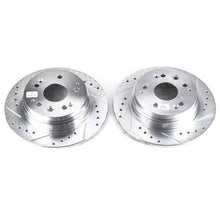 Cargar imagen en el visor de la galería, Power Stop 01-03 Acura CL Rear Evolution Drilled &amp; Slotted Rotors - Pair