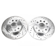 Cargar imagen en el visor de la galería, Power Stop 2008 Audi A3 Rear Evolution Drilled &amp; Slotted Rotors - Pair