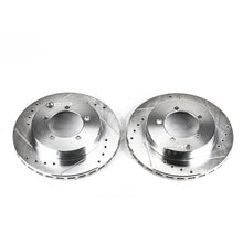 Cargar imagen en el visor de la galería, Power Stop 91-93 Dodge Stealth Rear Evolution Drilled &amp; Slotted Rotors - Pair