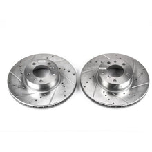 Cargar imagen en el visor de la galería, Power Stop 97-00 BMW 540i Front Evolution Drilled &amp; Slotted Rotors - Pair