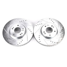 Cargar imagen en el visor de la galería, Power Stop 15-19 Kia Sedona Front Evolution Drilled &amp; Slotted Rotors - Pair