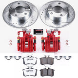 Power Stop 98-01 Audi A6 Quattro Rear Z26 Street Warrior Brake Kit w/Calipers