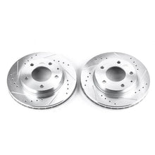 Cargar imagen en el visor de la galería, Power Stop 93-97 Ford Probe Front Evolution Drilled &amp; Slotted Rotors - Pair