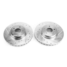 Cargar imagen en el visor de la galería, Power Stop 2014 Mercedes-Benz C300 Front Evolution Drilled &amp; Slotted Rotors - Pair