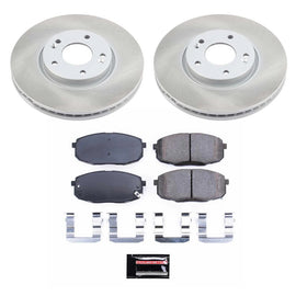 Power Stop 10-13 Kia Forte Koup Front Semi-Coated Rotor Kit
