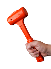 Cargar imagen en el visor de la galería, Impact Poly Hammers 20 oz Orange Polyurethane Dead Blow Hammer