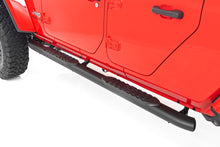 Cargar imagen en el visor de la galería, Oval Nerf Steps Black Jeep Gladiator JT 4WD (2020-2025) Rough Country