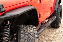 Load image into Gallery viewer, Oval Nerf Steps 4 Door Black Jeep Wrangler Unlimited 4WD (2018-2026) Rough Country