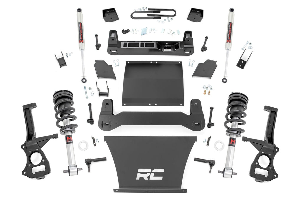 6 Inch Lift Kit Mono Leaf Rear M1 Struts/M1 GMC Sierra 1500 (25-26) Rough Country