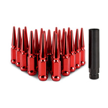 Cargar imagen en el visor de la galería, Mishimoto Steel Spiked Lug Nuts M12x1.5 20pc Set - Red
