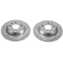 Cargar imagen en el visor de la galería, Power Stop 2015 Audi Q3 Rear Evolution Drilled &amp; Slotted Rotors - Pair