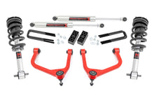 Cargar imagen en el visor de la galería, 3.5 Inch Lift Kit M1 Struts/M1 Red GMC Sierra 1500 2WD/4WD (2019-2025) Rough Country