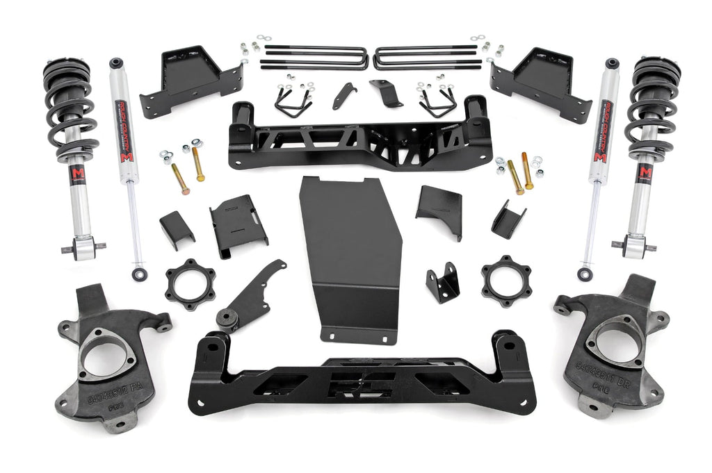 6 Inch Lift Kit Cast Steel M1 Struts/M1 Silverado/Sierra 1500 (14-18 & Classic) Rough Country