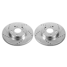 Cargar imagen en el visor de la galería, Power Stop 2013 Acura ILX Front Evolution Drilled &amp; Slotted Rotors - Pair