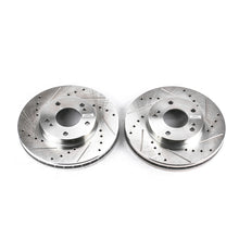 Cargar imagen en el visor de la galería, Power Stop 89-96 Nissan 300ZX Front Evolution Drilled &amp; Slotted Rotors - Pair