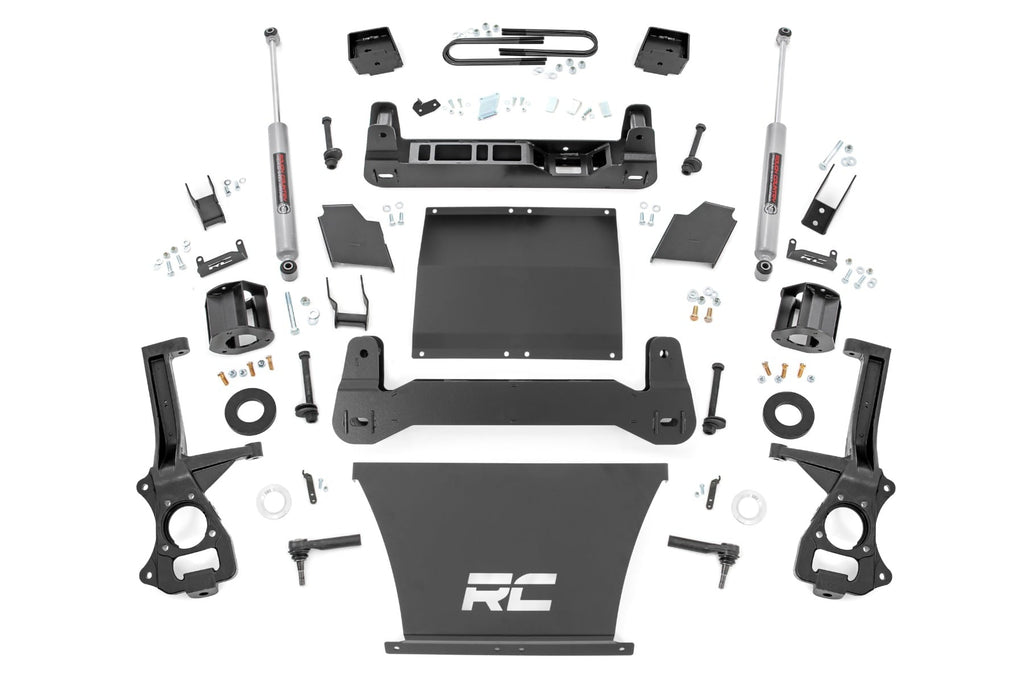 6 Inch Lift Kit Mono Leaf Rear N3 GMC Sierra 1500 2WD/4WD (2019-2024) Rough Country