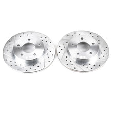 Cargar imagen en el visor de la galería, Power Stop 00-05 Buick LeSabre Rear Evolution Drilled &amp; Slotted Rotors - Pair