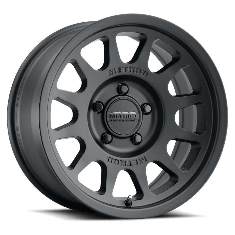 Method MR703 17x9 / -12 mm de compensación / 71,5 mm de diámetro / 5x5 BP / 4,8 pulgadas BS - Rueda negra mate