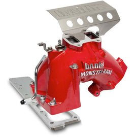 Banks Power 2007.5-2012 Ram 6.7L Monster-Ram Sistema de admisión Gen-2 con línea de combustible - Rojo con sistema de calentador