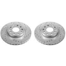 Cargar imagen en el visor de la galería, Power Stop 2014 Volkswagen Golf Front Evolution Drilled &amp; Slotted Rotors - Pair