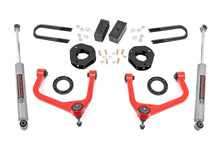 Cargar imagen en el visor de la galería, 3.5 Inch Lift Kit Mono Leaf Rear Red GMC Sierra 1500 2WD/4WD (2019-2024) Rough Country